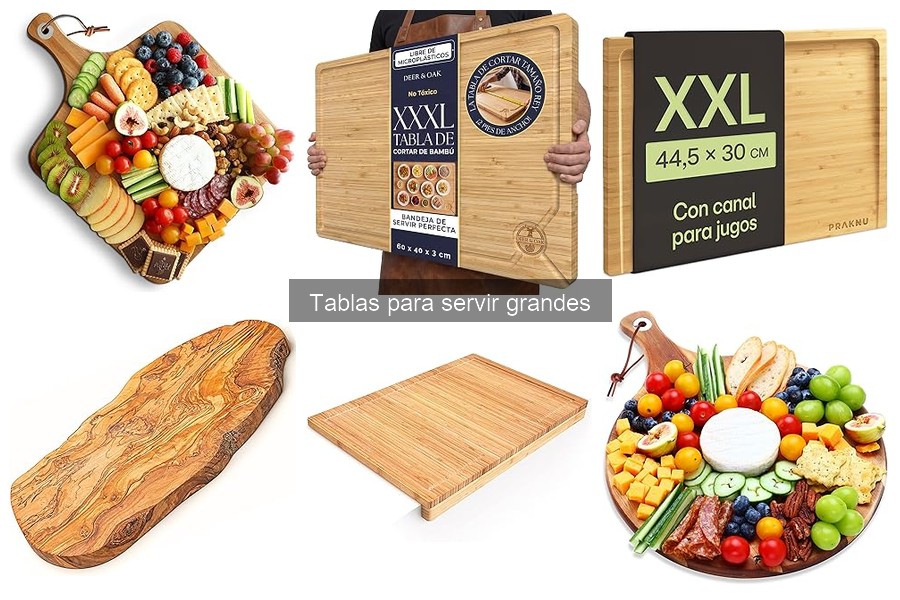 ¿Qué son las tablas para servir grandes? Características y usos