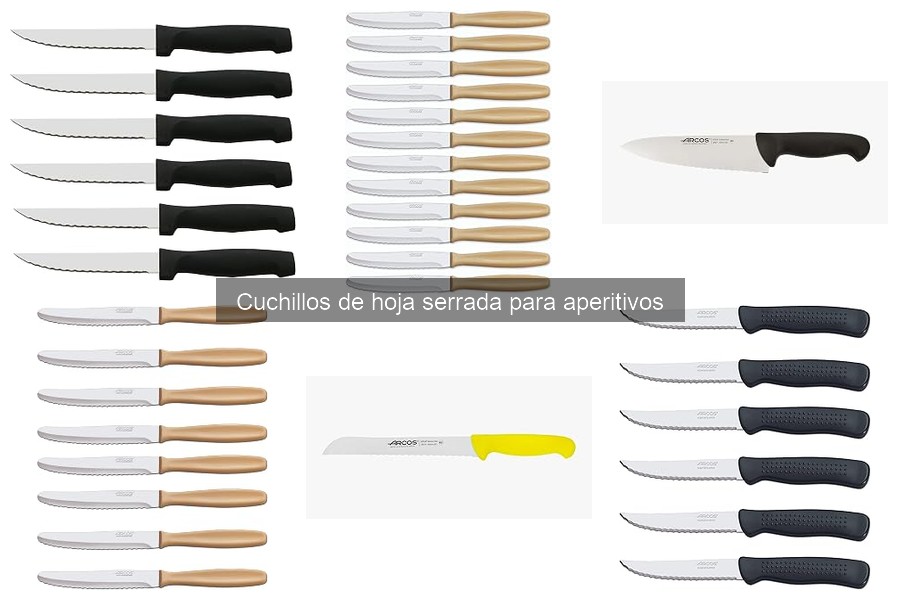 ¿Qué son los cuchillos de hoja serrada para aperitivos?