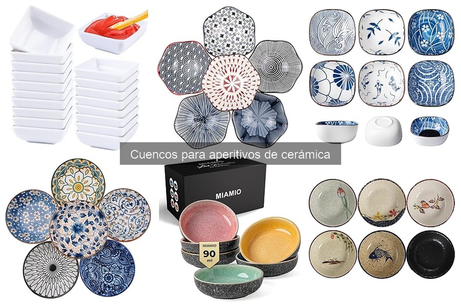 ¿Qué son los cuencos para aperitivos de cerámica?