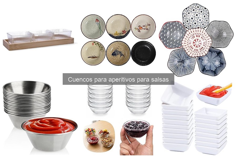 ¿Qué son los cuencos para aperitivos para salsas?