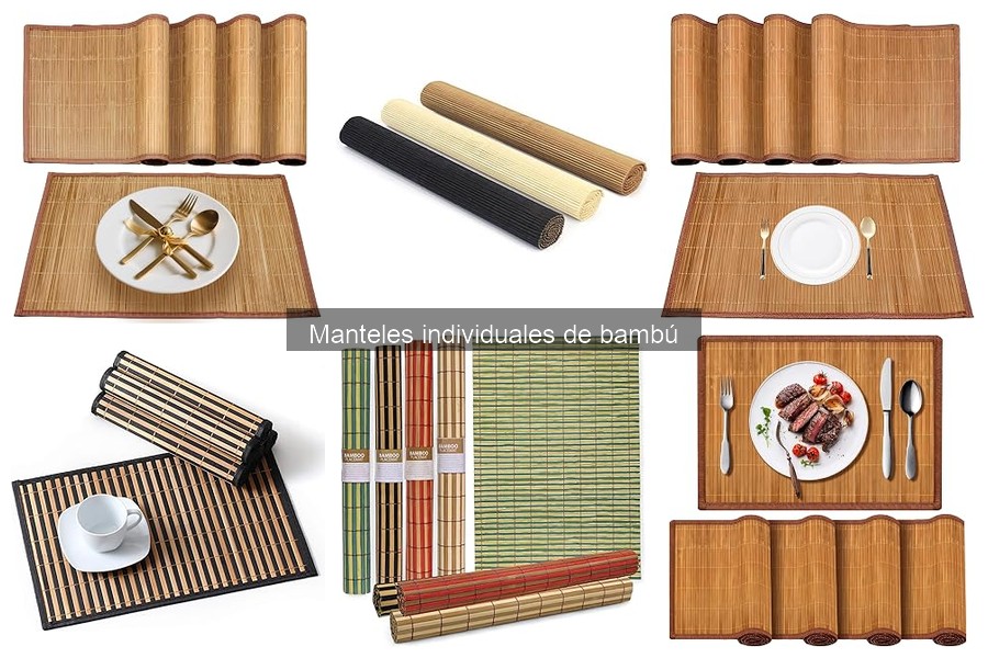 ¿Qué son los manteles individuales de bambú? Características y beneficios