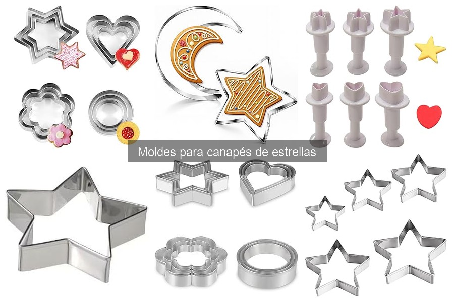 ¿Qué son los moldes para canapés de estrellas?
