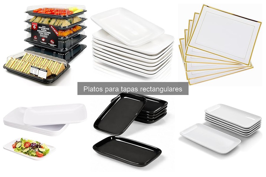 ¿Qué son los platos para tapas rectangulares?