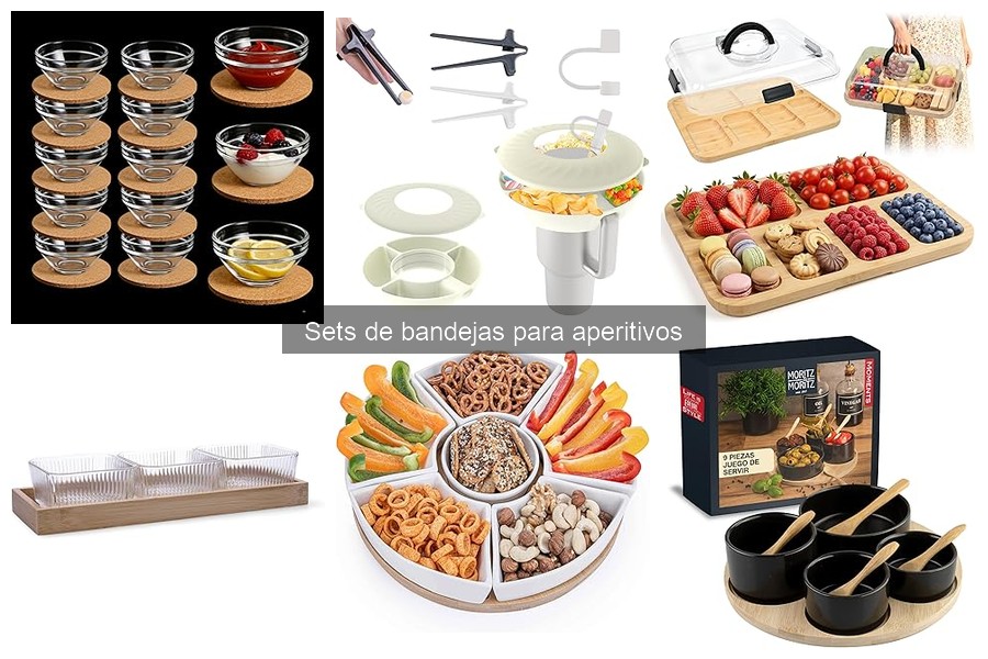¿Qué son los sets de bandejas para aperitivos? Características y variedades