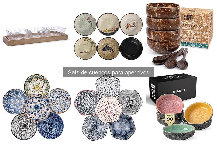 ¿Qué son los sets de cuencos para aperitivos?