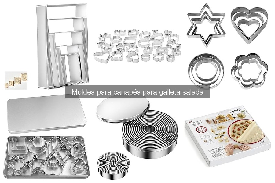 Recetas creativas con moldes para canapés y galletas saladas