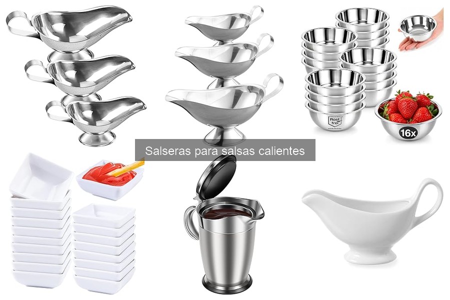 Recetas deliciosas para salsas en salseras calientes