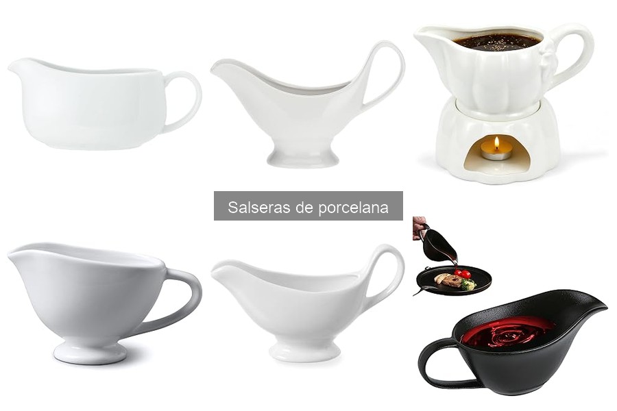 Salseras de porcelana artesanales para presentaciones únicas