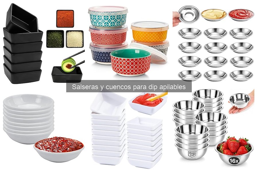 Salseras y cuencos apilables: ¿Qué son y sus características?
