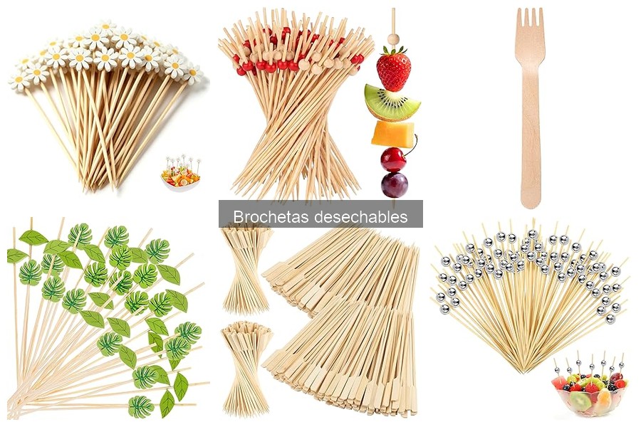 Seguridad de las brochetas desechables para alimentos