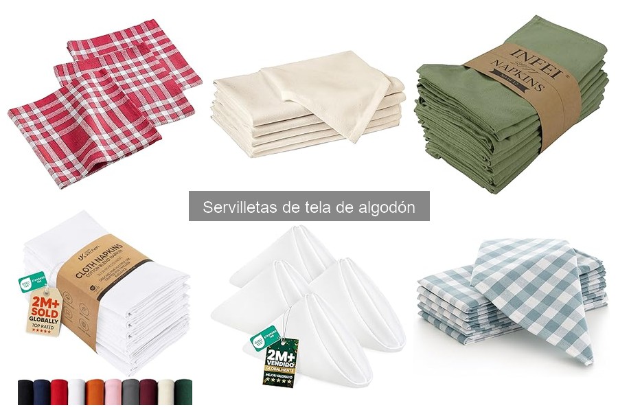 Servilletas de tela de algodón: ¿aptas para alergias?