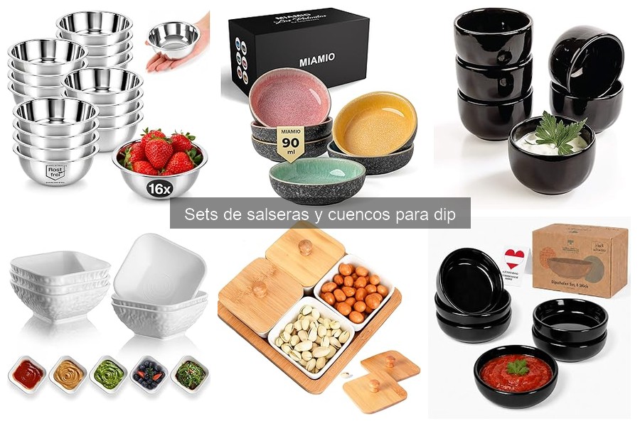 Sets de salseras y cuencos para dip: ¿Qué son y para qué sirven?
