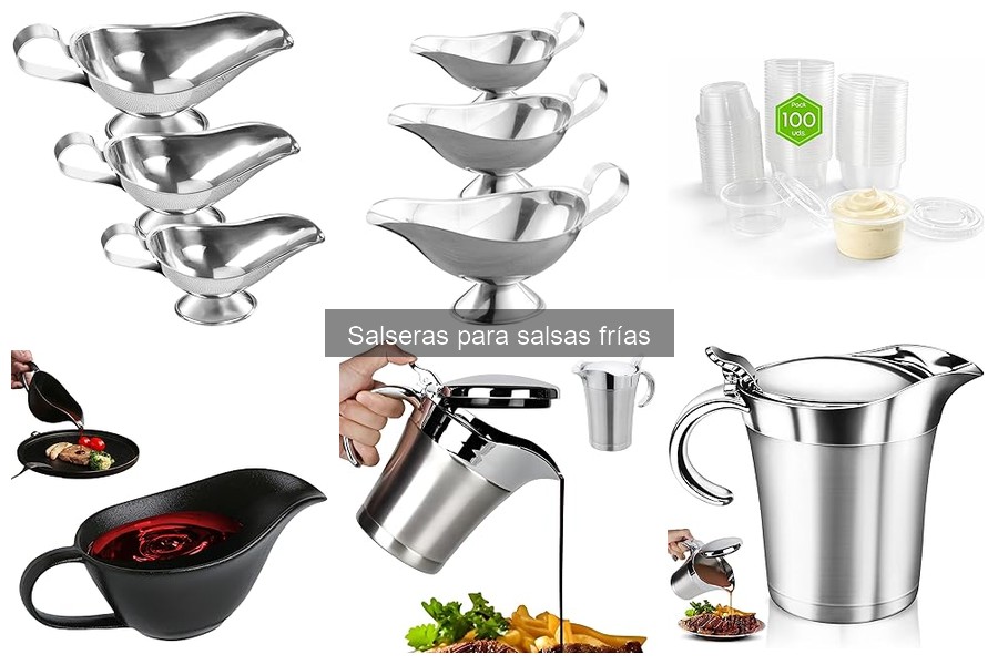 Soluciones alternativas para servir salsas frías sin salsera