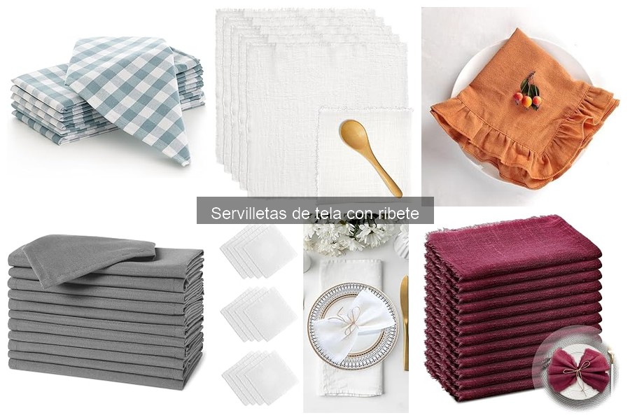 ¿Son ecológicas las servilletas de tela con ribete?