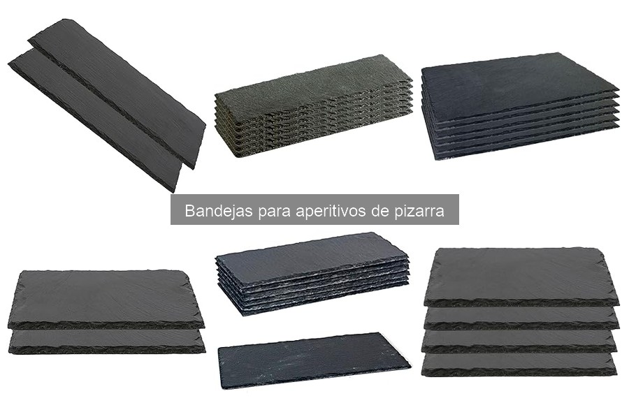 ¿Son las bandejas de pizarra aptas para alimentos?