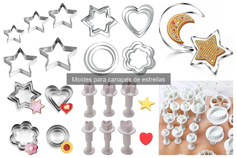 ¿Son los moldes para canapés de estrellas aptos para el lavavajillas?