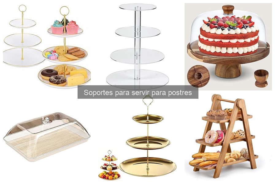 Soportes para servir postres en espacios pequeños: consejos prácticos