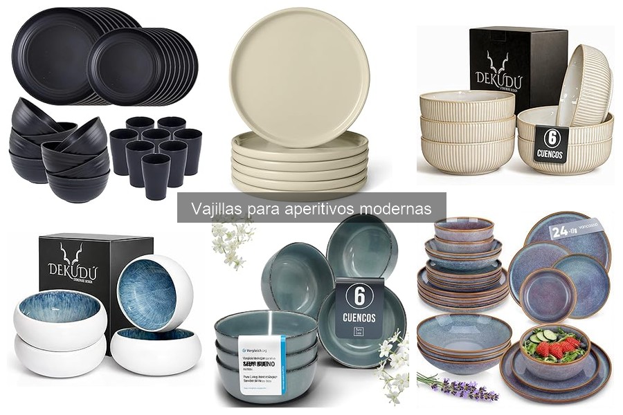 Tendencias en Vajillas para Aperitivos Modernas 2023