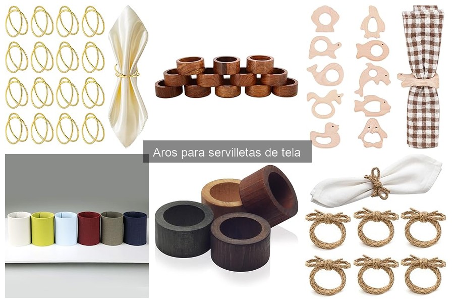 Tipos de aros para servilletas de tela: guías y estilos