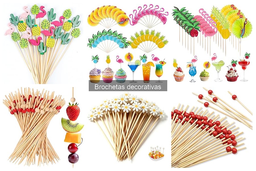 Tipos de brochetas decorativas: guía para cada ocasión