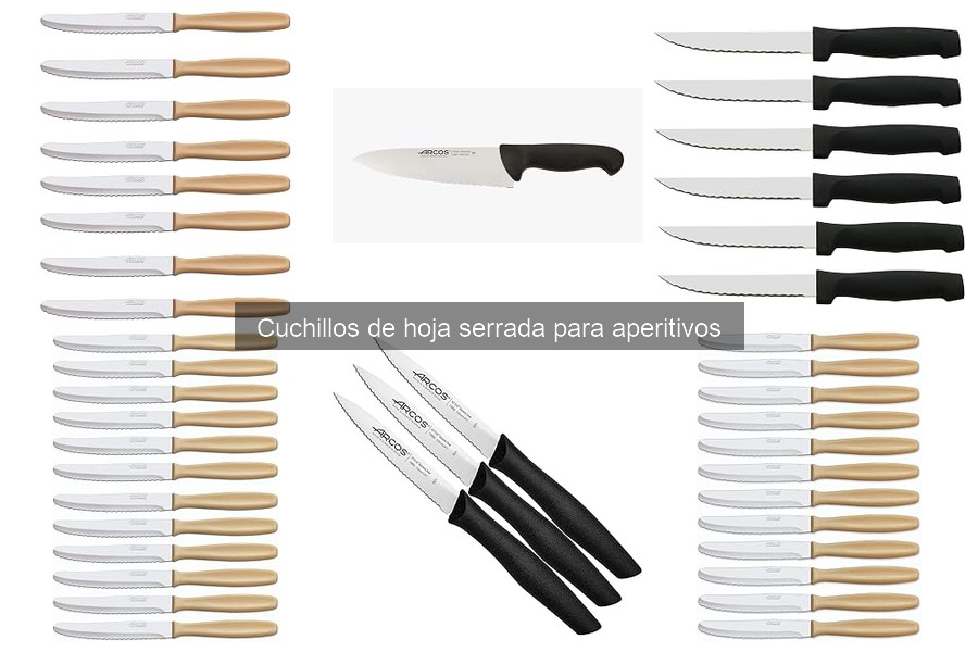 Tipos de cuchillos de hoja serrada para aperitivos