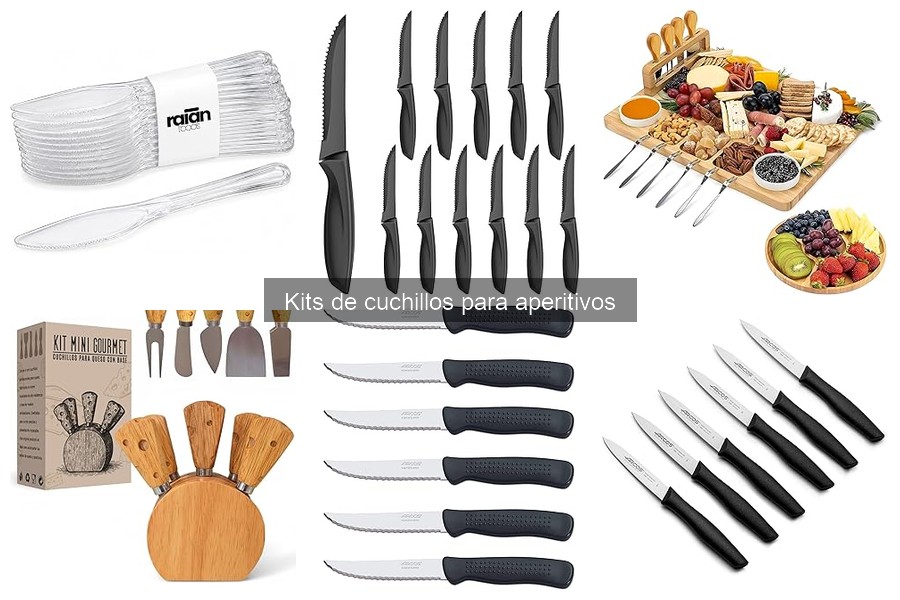 Tipos de cuchillos en kits para aperitivos: guía completa