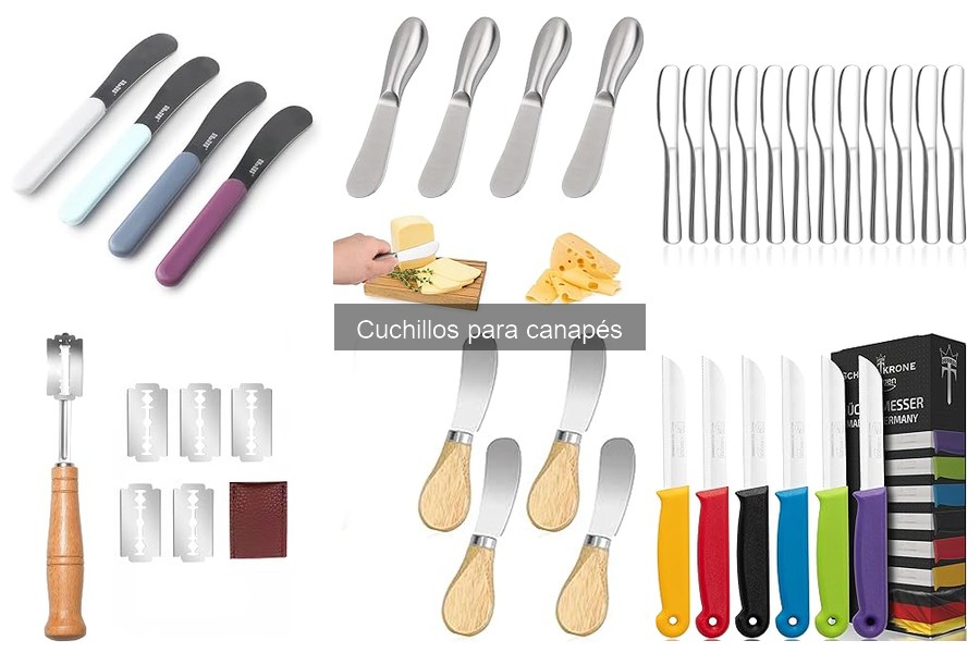 Tipos de cuchillos para canapés: opciones y usos esenciales