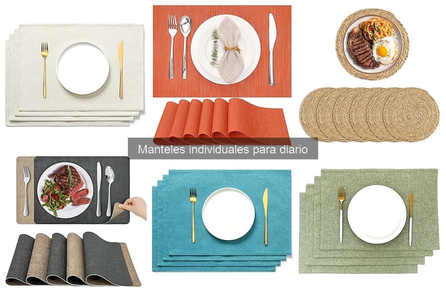 Tipos de manteles individuales para diario: guía completa