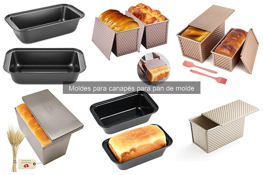Tipos de moldes para canapés de pan de molde: guía completa