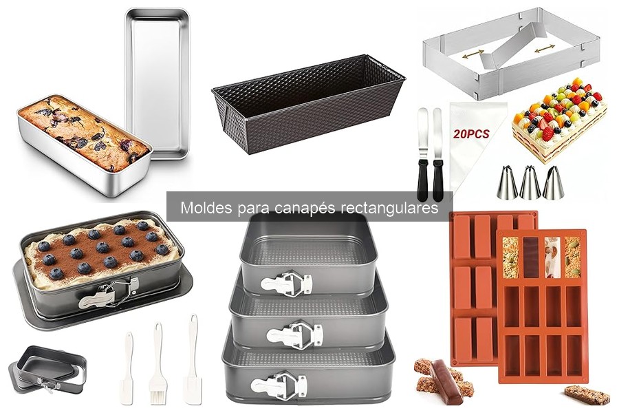 Tipos de moldes para canapés rectangulares: Guía completa