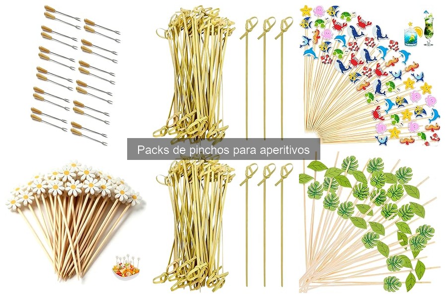 Tipos de packs de pinchos para aperitivos: ¡Descubre los mejores!
