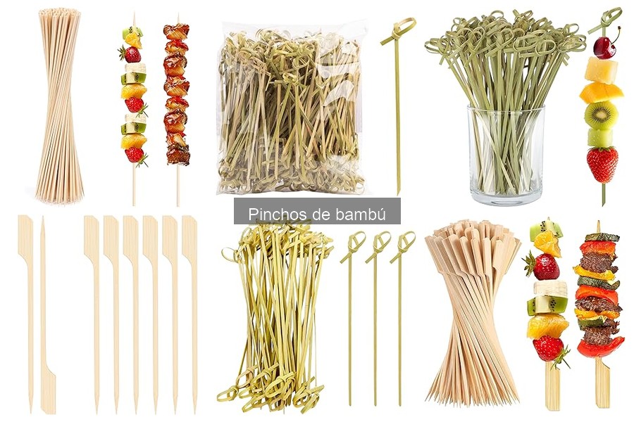 Tipos de pinchos de bambú: guía de variedades y usos