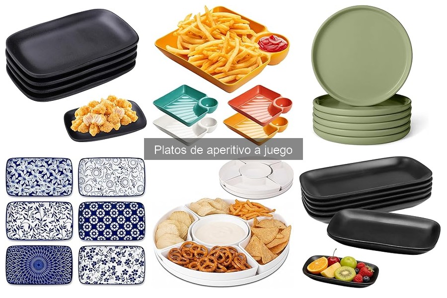 Tipos de Platos de Aperitivo a Juego: Materiales y Diseños