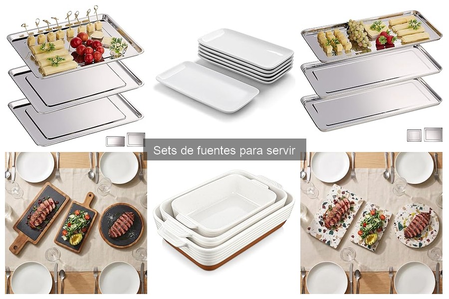 Tipos de Sets de Fuentes para Servir: Cerámica, Vidrio y Más