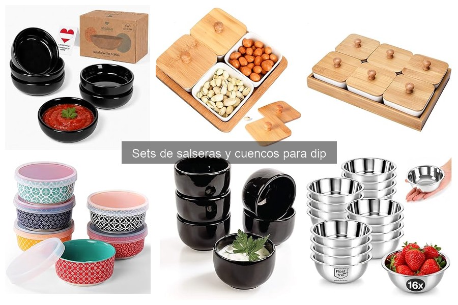 Tipos de sets de salseras y cuencos para dip: guía completa