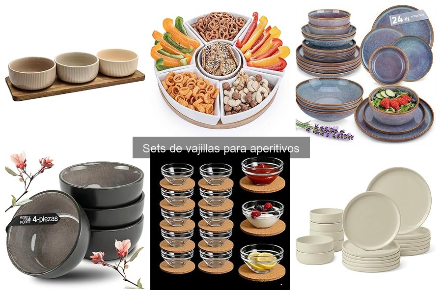 Tipos de sets de vajillas para aperitivos: guía completa