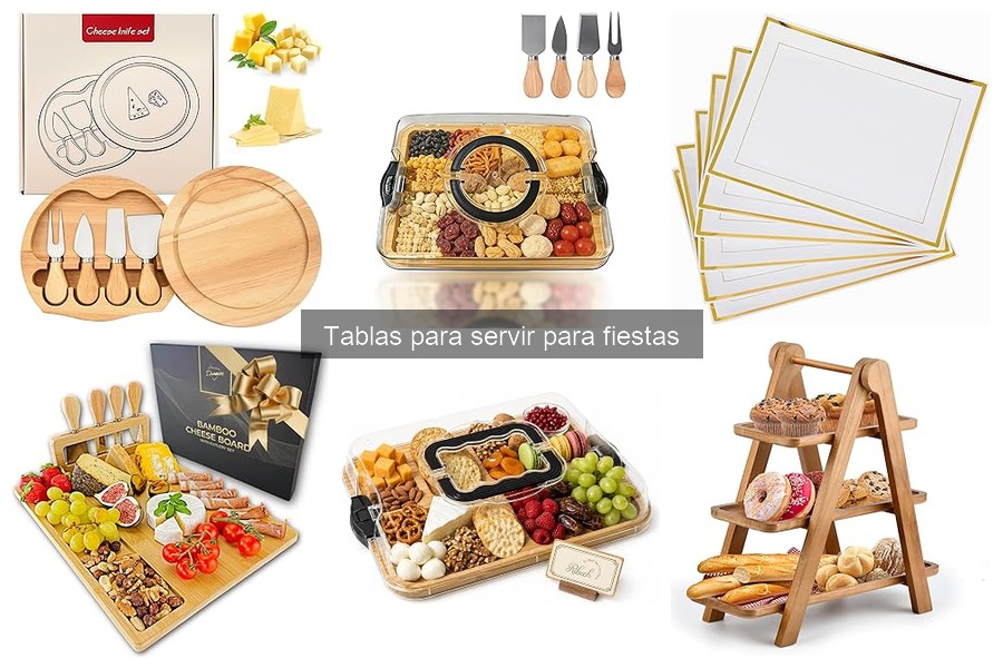 Tipos de Tablas para Servir Aperitivos en Fiestas