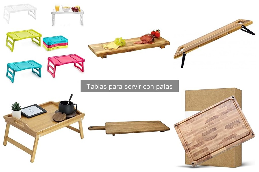 Tipos de tablas para servir con patas: variaciones y usos