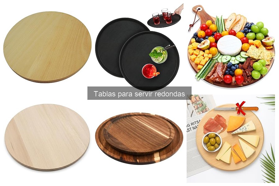 Tipos de tablas para servir redondas: materiales y diseños