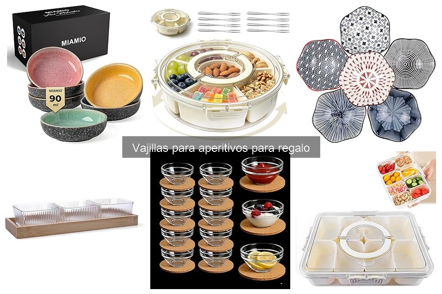 Tipos de vajillas para aperitivos que debes conocer