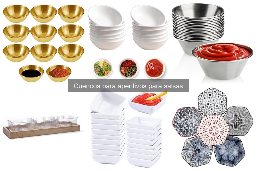Usos Creativos de Cuencos para Salsas en la Presentación de Aperitivos