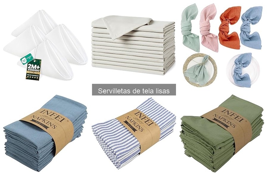 Usos creativos de servilletas de tela lisas en decoración