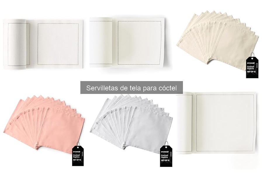 Usos creativos de servilletas de tela para cóctel