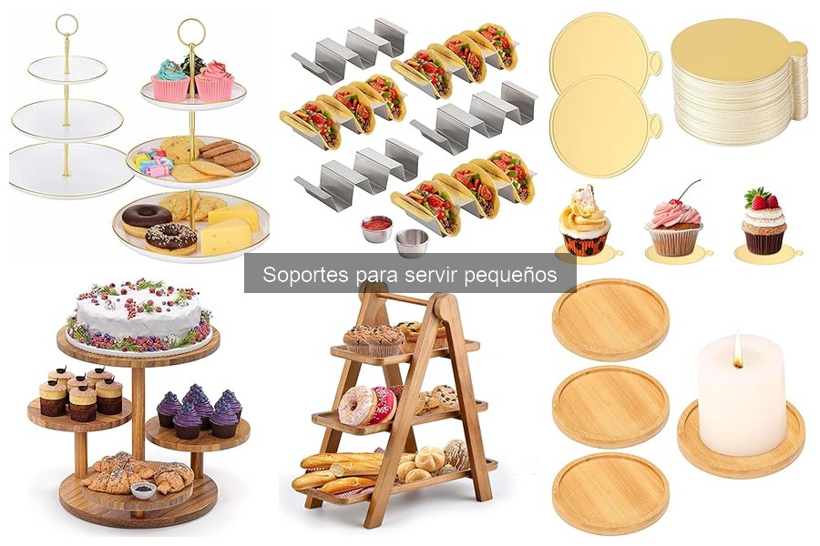 Usos creativos de soportes para servir pequeños