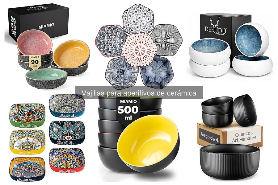 ** Vajillas de Cerámica Personalizadas para Aperitivos Únicos