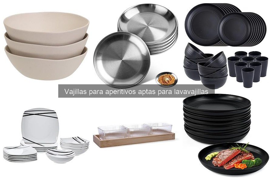 Vajillas para aperitivos aptas para lavavajillas: ¿Cuáles elegir?