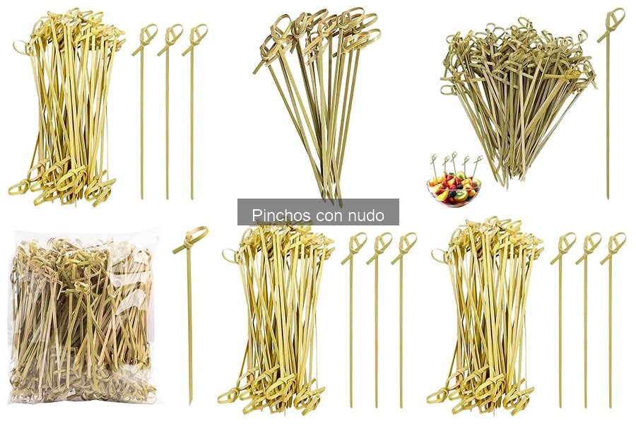 Variedades de pinchos con nudo para tus aperitivos