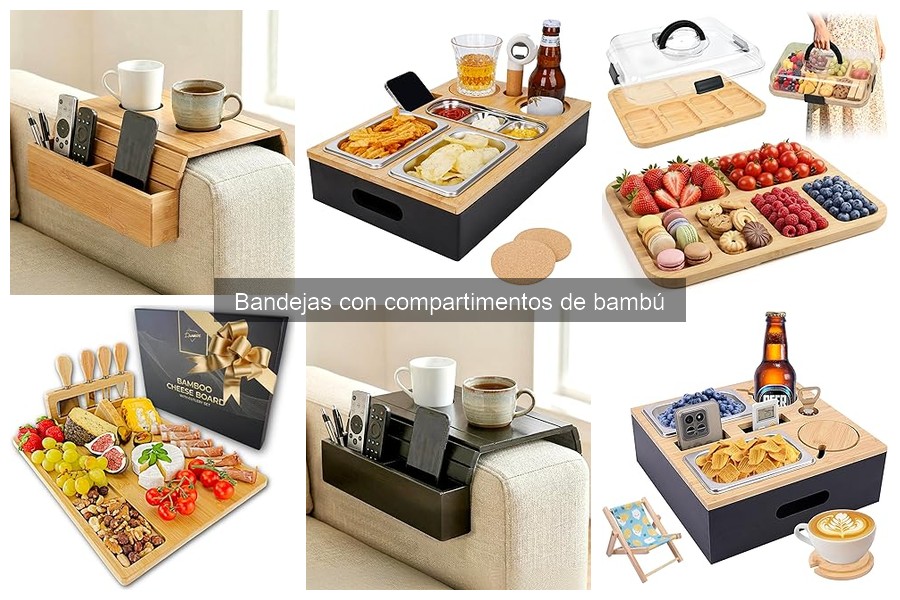 Ventajas de las bandejas con compartimentos de bambú