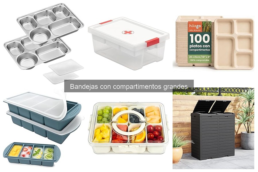 Ventajas de las bandejas con compartimentos grandes para aperitivos
