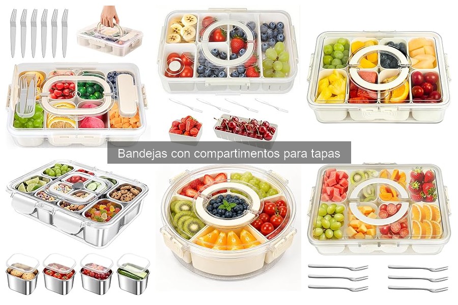 Ventajas de las bandejas con compartimentos para tapas